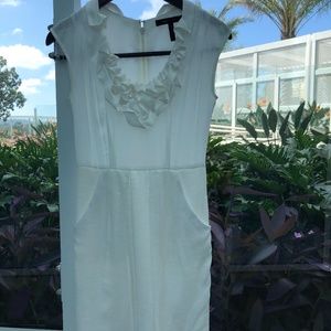 BCBGMaxazri White Silk Dress